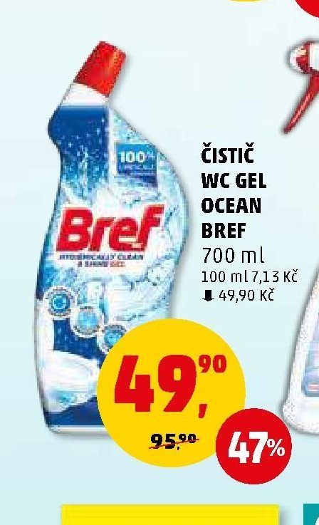 Čistič WC gel Ocean Bref