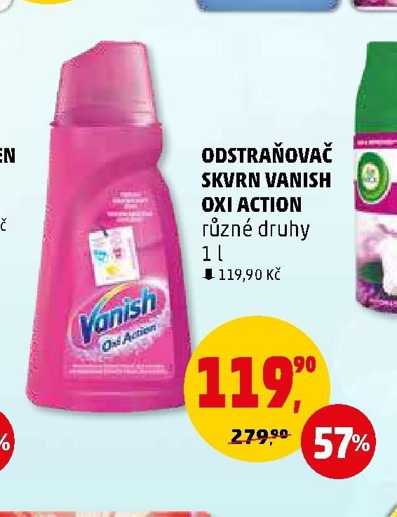 Odstraňovač skvrn Vanish Oxi Action