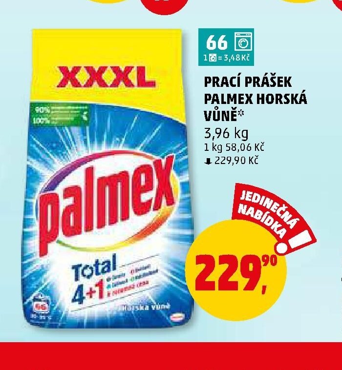 Prací prášek Palmex Horská vůně