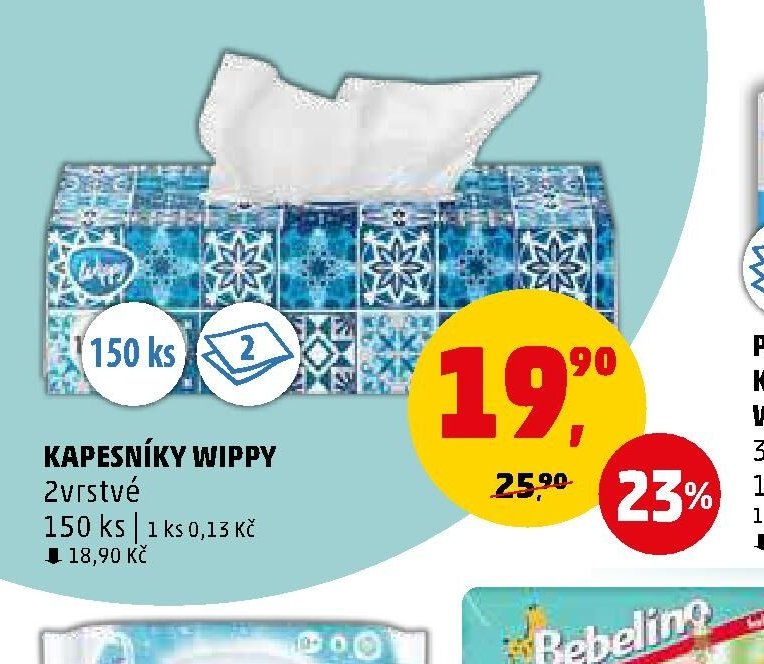 KAPESNÍKY WIPPY 2vrstvé