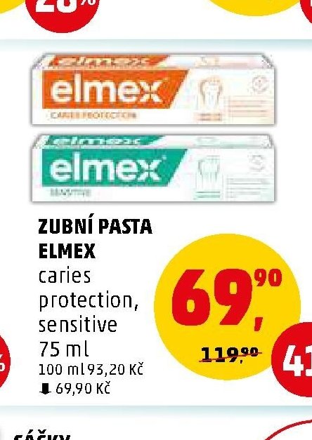 ZUBNÍ PASTA ELMEX caries protection, sensitive 75 ml