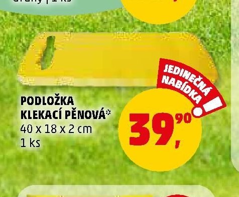 PODLOŽKA KLEKACÍ PĚNOVÁ