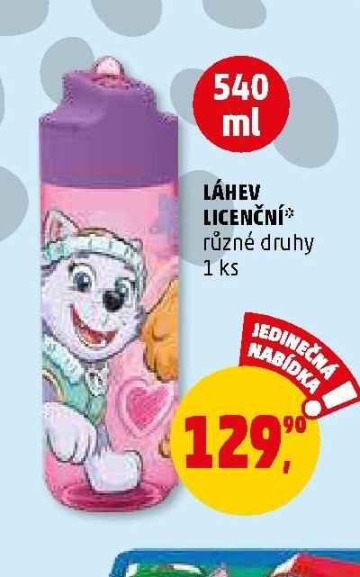 Láhev licenční
