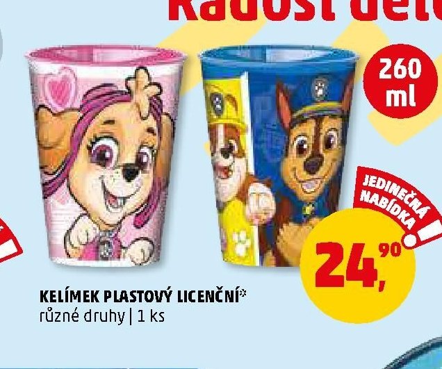 Kelímek plastový licenční