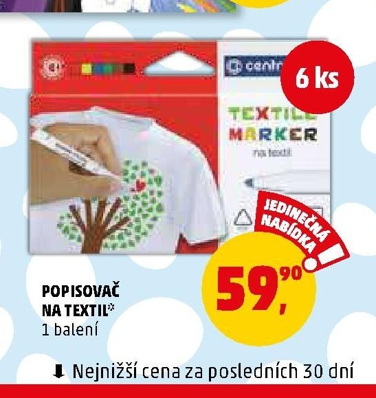 Popisovač na textil