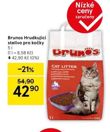 Brunos Hrudkující stelivo pro kočky