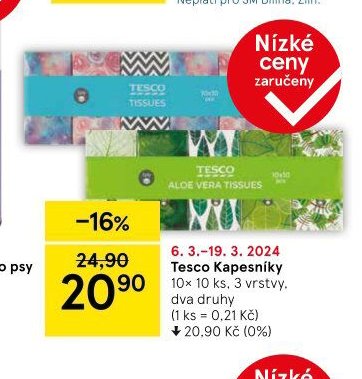 Tesco Kapesníky