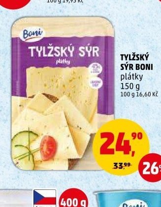 TYLŽSKÝ SÝR BONI plátky