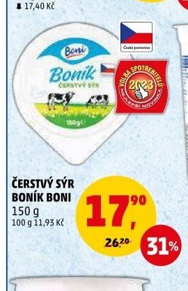 ČERSTVÝ SÝR BONÍK BONI