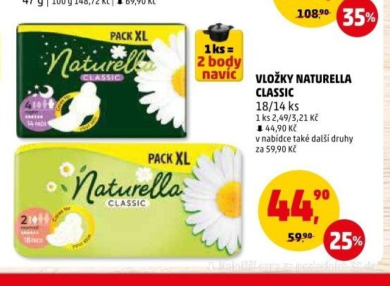VLOŽKY NATURELLA CLASSIC
