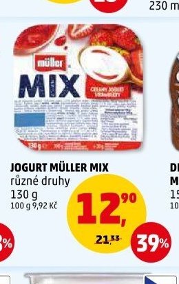 JOGURT MÜLLER MIX různé druhy