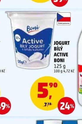 JOGURT BÍLÝ ACTIVE BONI