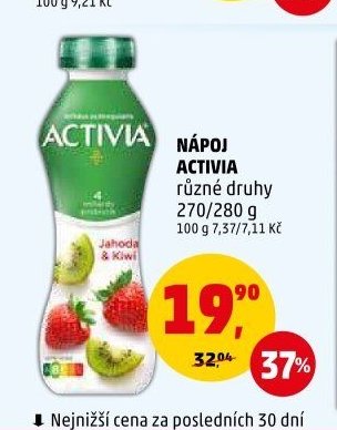 NÁPOJ ACTIVIA různé druhy