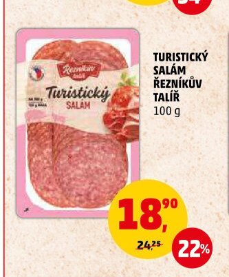 Turistický salám Řezníkův talíř