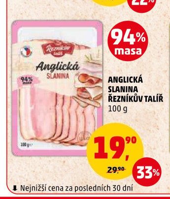 Anglická slanina Řezníkův talíř