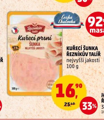 Kuřecí šunka Řezníkův talíř