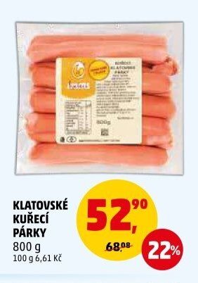 KLATOVSKÉ KUŘECÍ PÁRKY