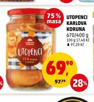 Utopenci Karlova Koruna 670/400 g