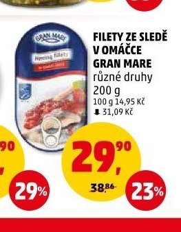 Filety ze sledě v omáčce Gran Mare 200 g