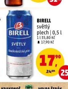 Birell světlý plech 0,5 l
