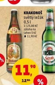 Krakonoš světlý ležák 0,5 l