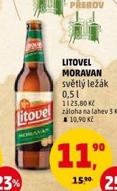 Litovel Moravan světlý ležák 0,5 l