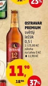 Ostravar Premium světlý ležák 0,5 l