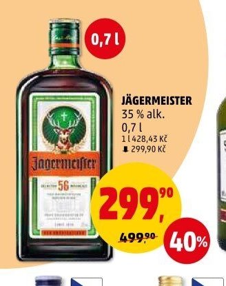JÄGERMEISTER 35 % alk.