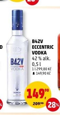 B42V ECCENTRIC VODKA 42 % alk.