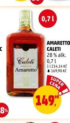 AMARETTO CALETI 28 % alk.