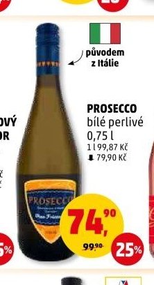 PROSECCO bílé perlivé