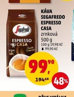 KÁVA SEGAFREDO ESPRESSO CASA zrnková