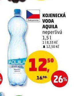 KOJENECKÁ VODA AQUILA neperlivá