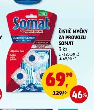 Čistič myčky za provozu Somat