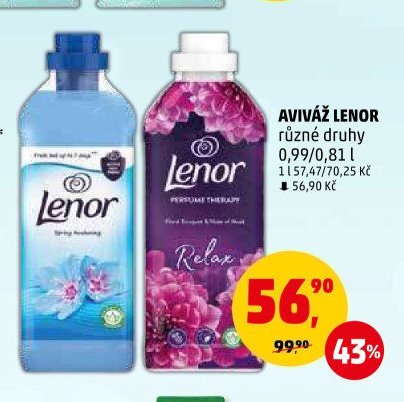 Aviváž Lenor různé druhy