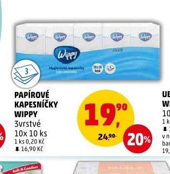 Papírové kapesníčky Wippy 10x 10 ks