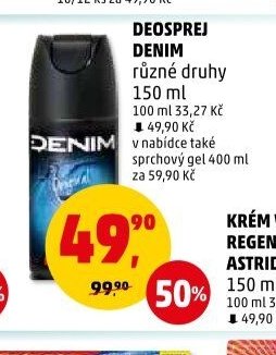 Deosprej Denim různé druhy 150 ml