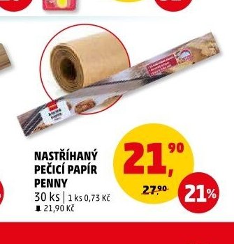Nastříhaný pečící papír Penny 30 ks