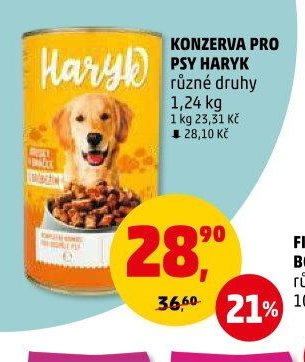 Konzerva pro psy Haryk