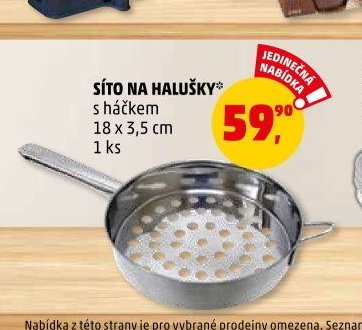 Síto na halušky