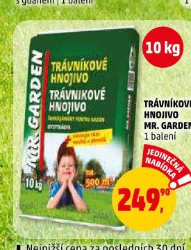 TRÁVNÍKOVÉ HNOJIVO MR. GARDEN