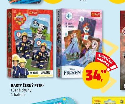 KARTY ČERNÝ PETR různé druhy