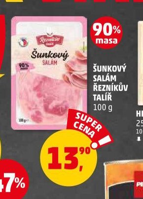 ŠUNKOVÝ SALÁM ŘEZNÍKŮV TALÍŘ