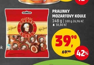 PRALINKY MOZARTOVY KOULE