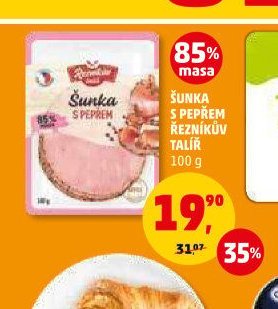 ŠUNKA S PEPŘEM ŘEZNÍKŮV TALÍŘ
