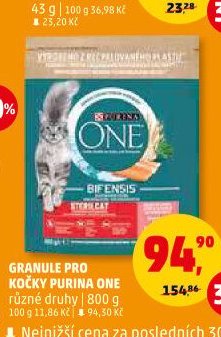 GRANULE PRO KOČKY PURINA ONE