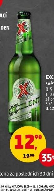 Excelent 11 světlý ležák 0,5 l
