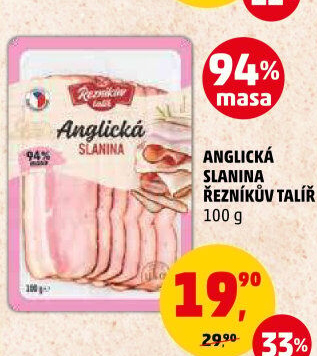 Anglická slanina Řezníkův talíř