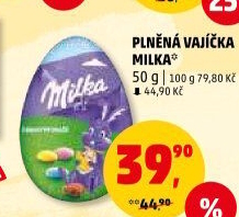 Čokoládové vajíčko Milka