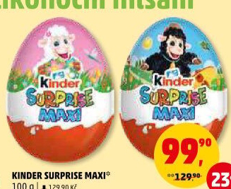 Čokoládové vajíčko s překvapením Maxi Kinder Surprise